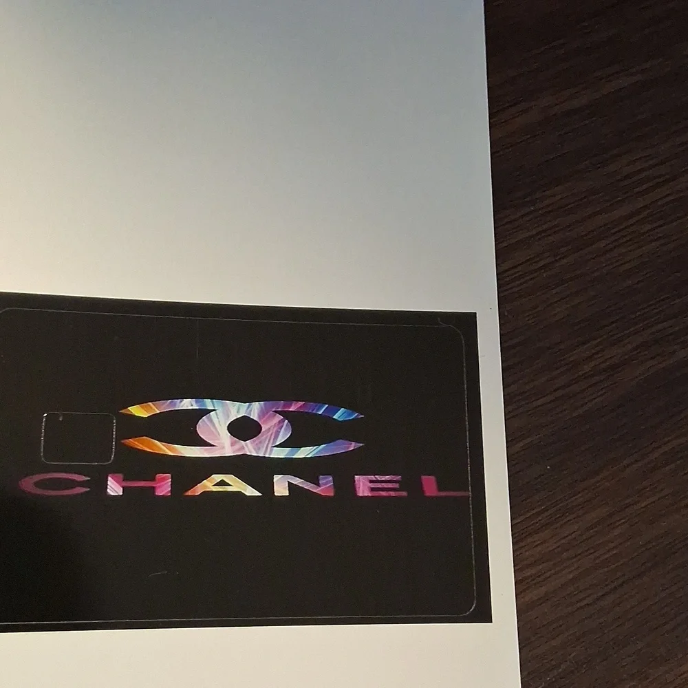 Chanel Black and Vibrant Multicolor Debit Card Cover